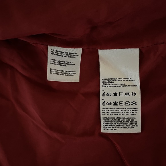 Andrew Charles Moto Jacket‎ XS Brown Faux Leather Chain Detail Asymmetrical Zip - Picture 9 of 15